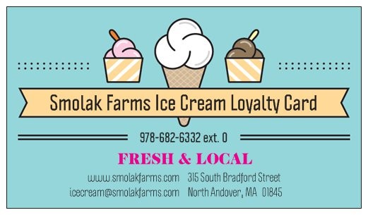 Ice Cream loyalty front